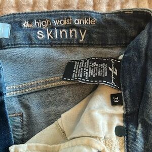 Seven for all mankind denim high waisted ankle skinny